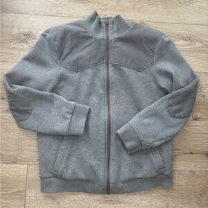 Armani Exchange Gray Bomber Jacket
